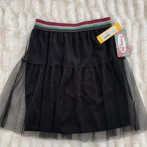 Girls’ Heather Tulle skirt with rainbow waistband